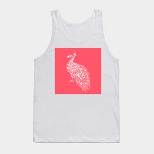 pavo real the royal peacock ecopop winged animal pattern Tank Top